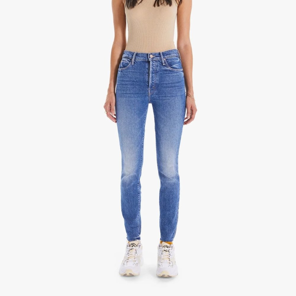 Mother Denim The Stunner Ankle Fray in Crate Digger 28